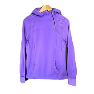 Lululemon Womens Dash and Alpine 1/4 Zip Pullover Running Hoodie Purple Size 10